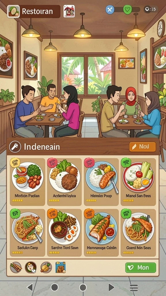 dewi11 - Menu pengaturan yang mudah navigasi dan intuitif.