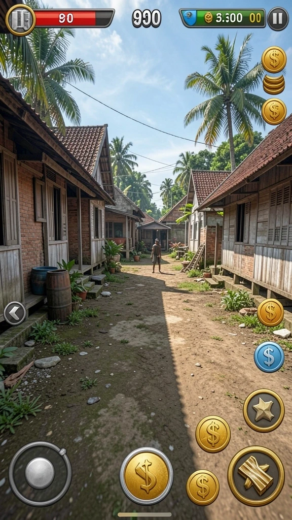jktjkt - Tangkapan layar menampilkan level pertama permainan.