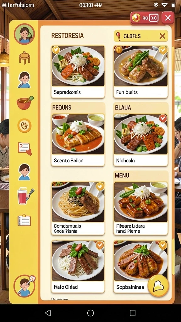 ledakgg - Menu permainan yang intuitif dan mudah dinavigasi.