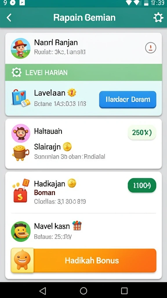 salju777 - Screenshot 3: Fitur bonus yang memikat perhatian pengguna.
